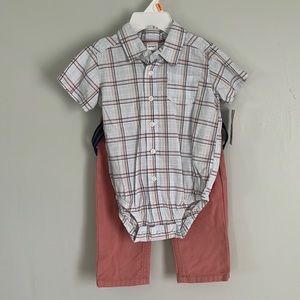 ⭐️⭐️ Boy’s Carter’s 2 Piece Suspenders Outfit - NWT!